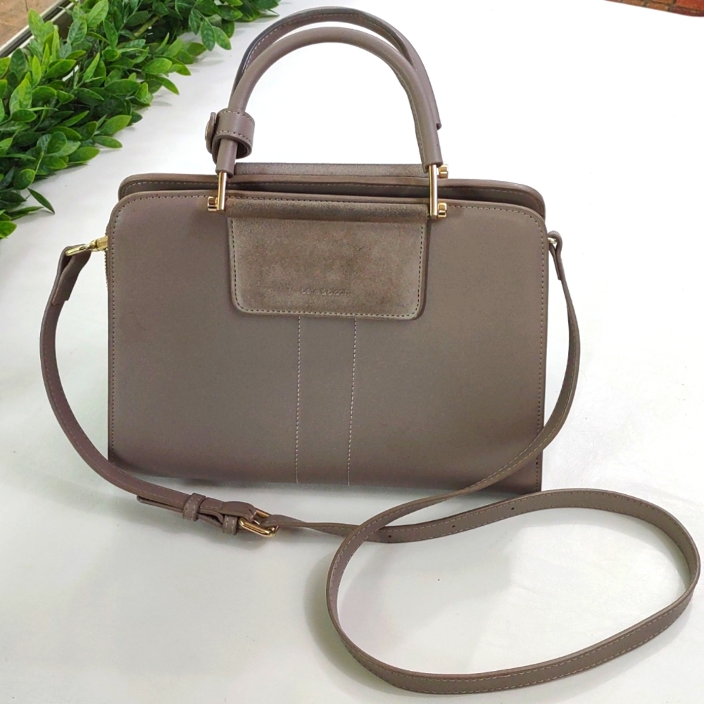 Belle & Bloom crossbody bag gray genuine leather